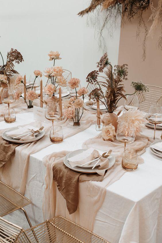 Blush nude beige wedding palette
