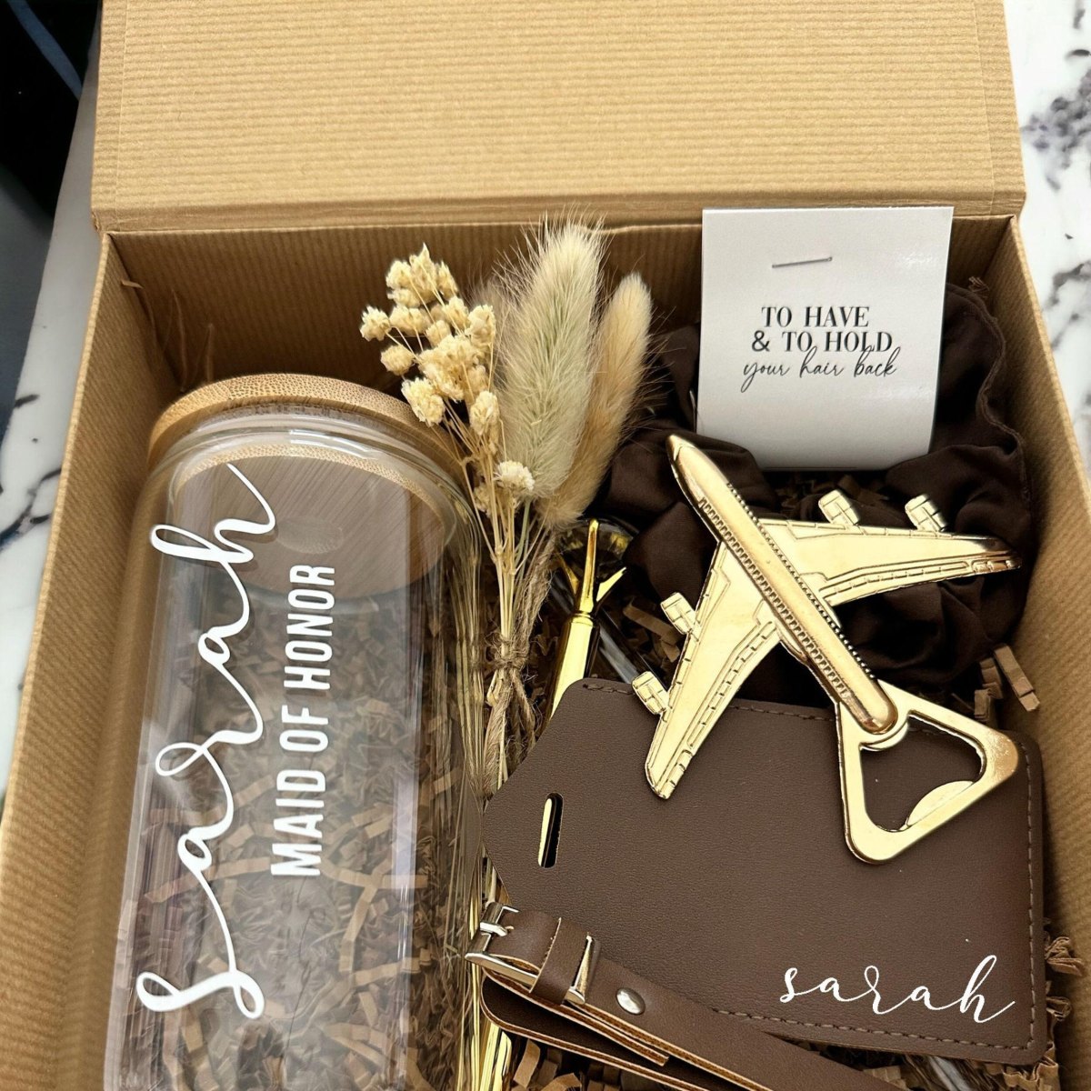 Destination wedding bridesmaid proposal box