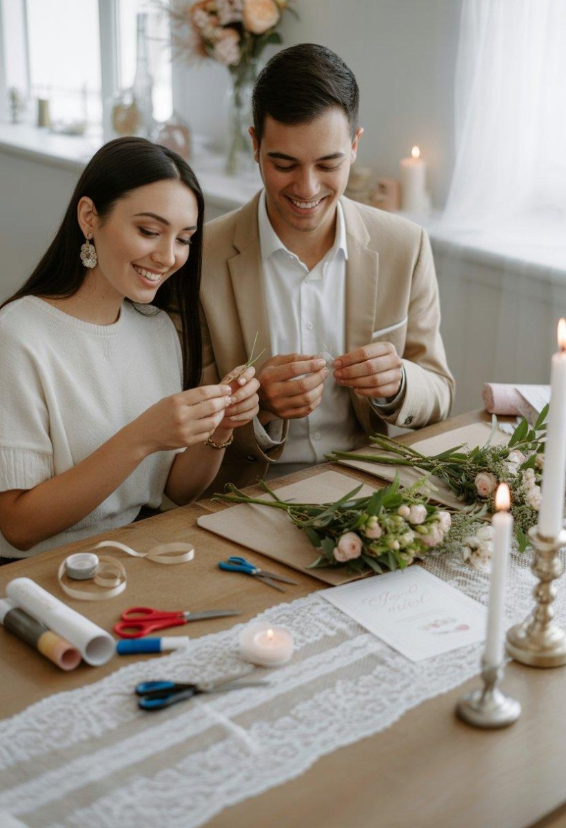 Handmade DIY wedding decorations