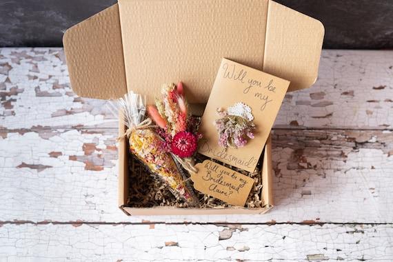 DIY handmade bridesmaid proposal box