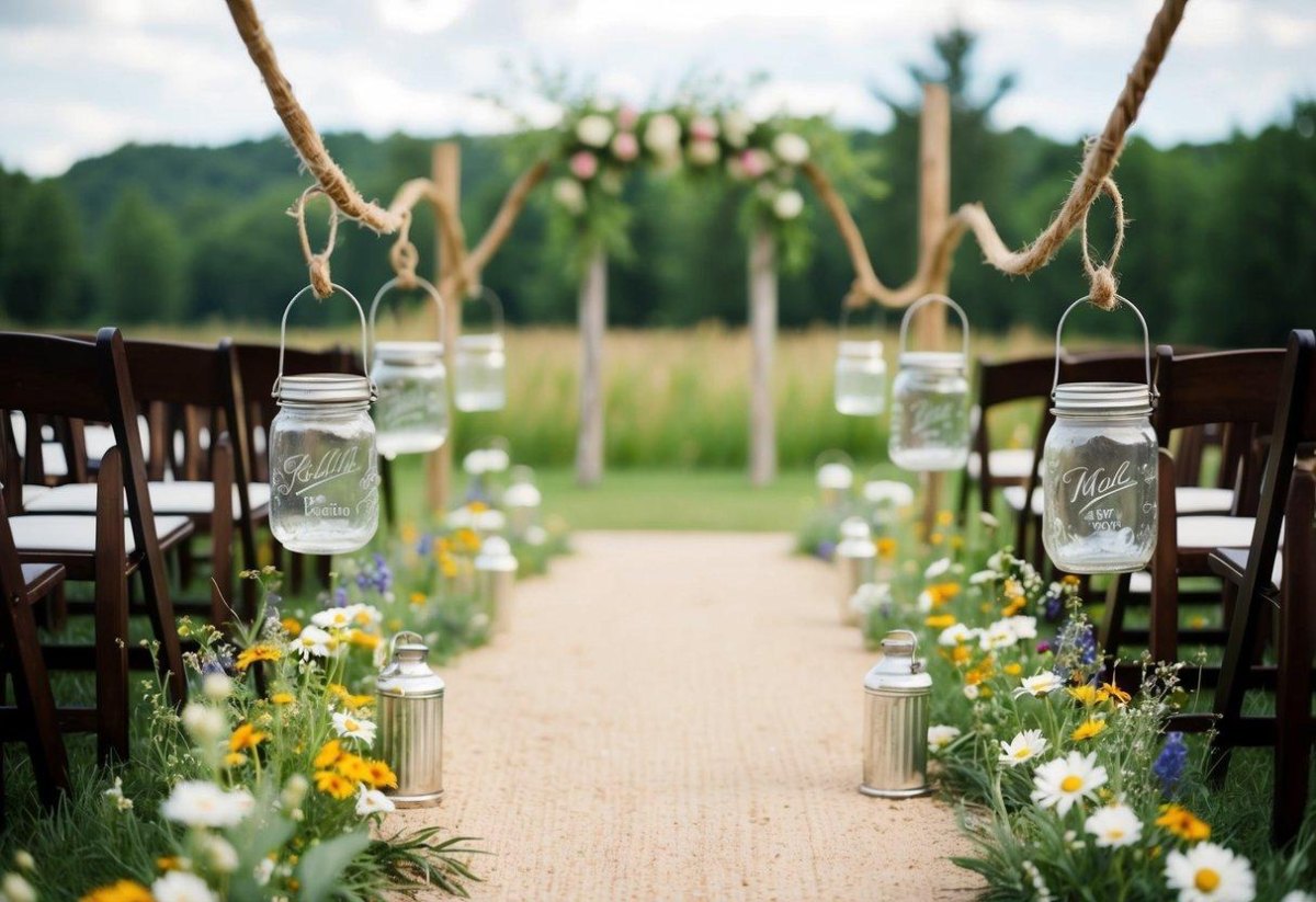 Eco friendly DIY wedding decor