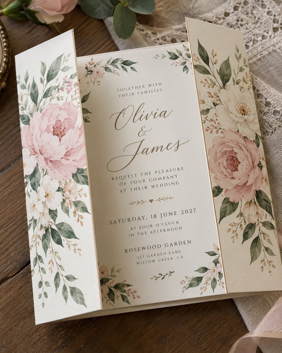 11 Gatefold Wedding Invite Ideas for Your Big Day
