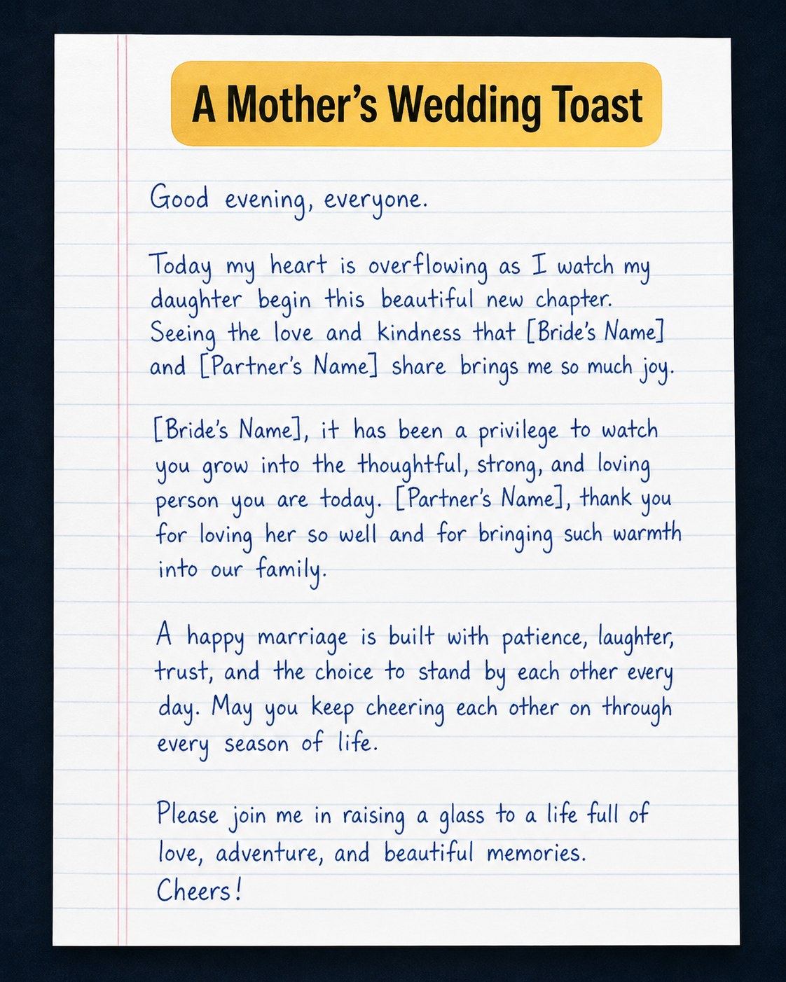 9 Father Of The Bride Speech Examples To Steal From