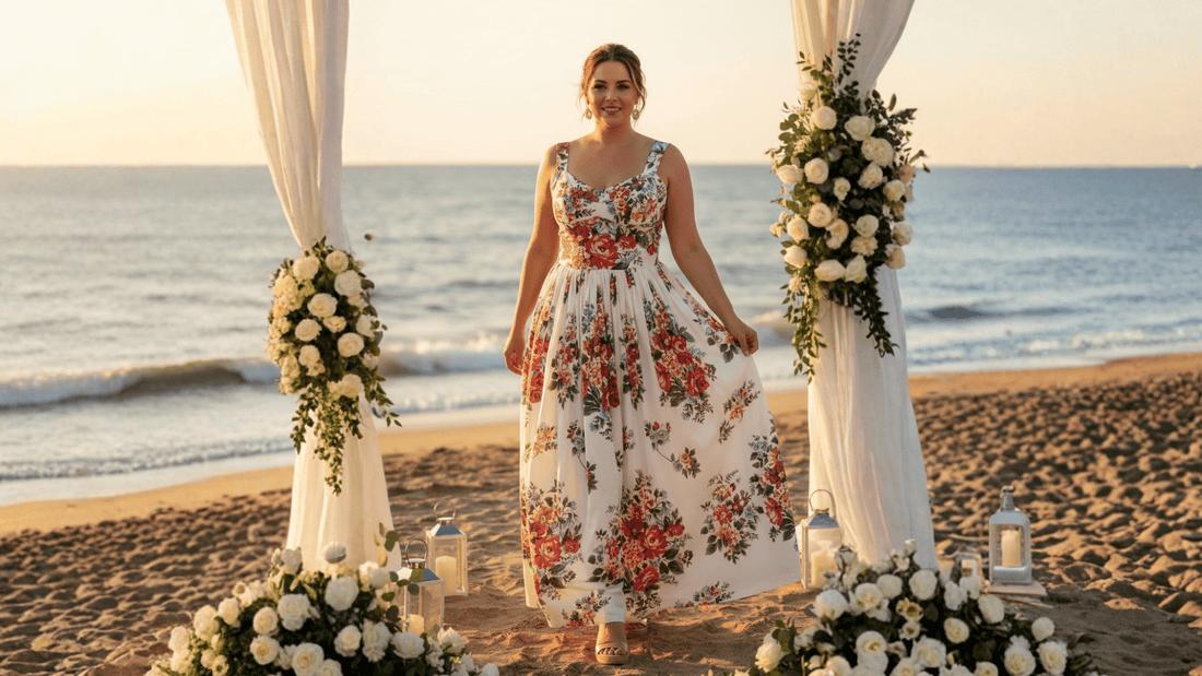 Floral maxi dress beach wedding guest