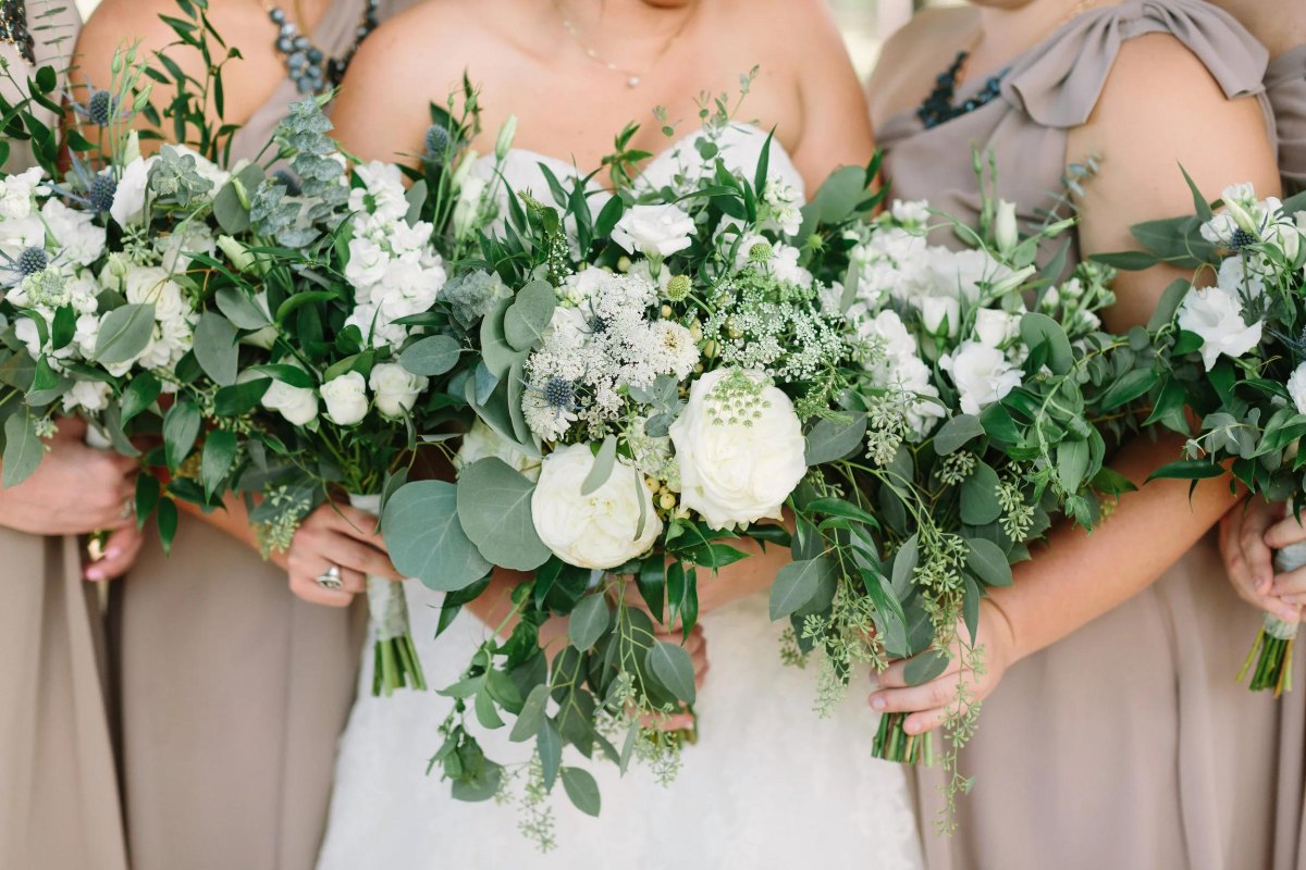 Garden inspired greenery bouquet