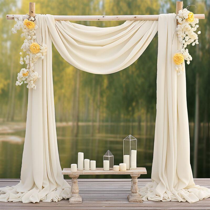 Handmade wedding ceremony backdrop