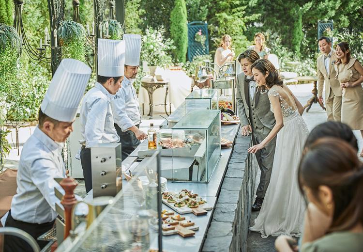 Interactive wedding food station