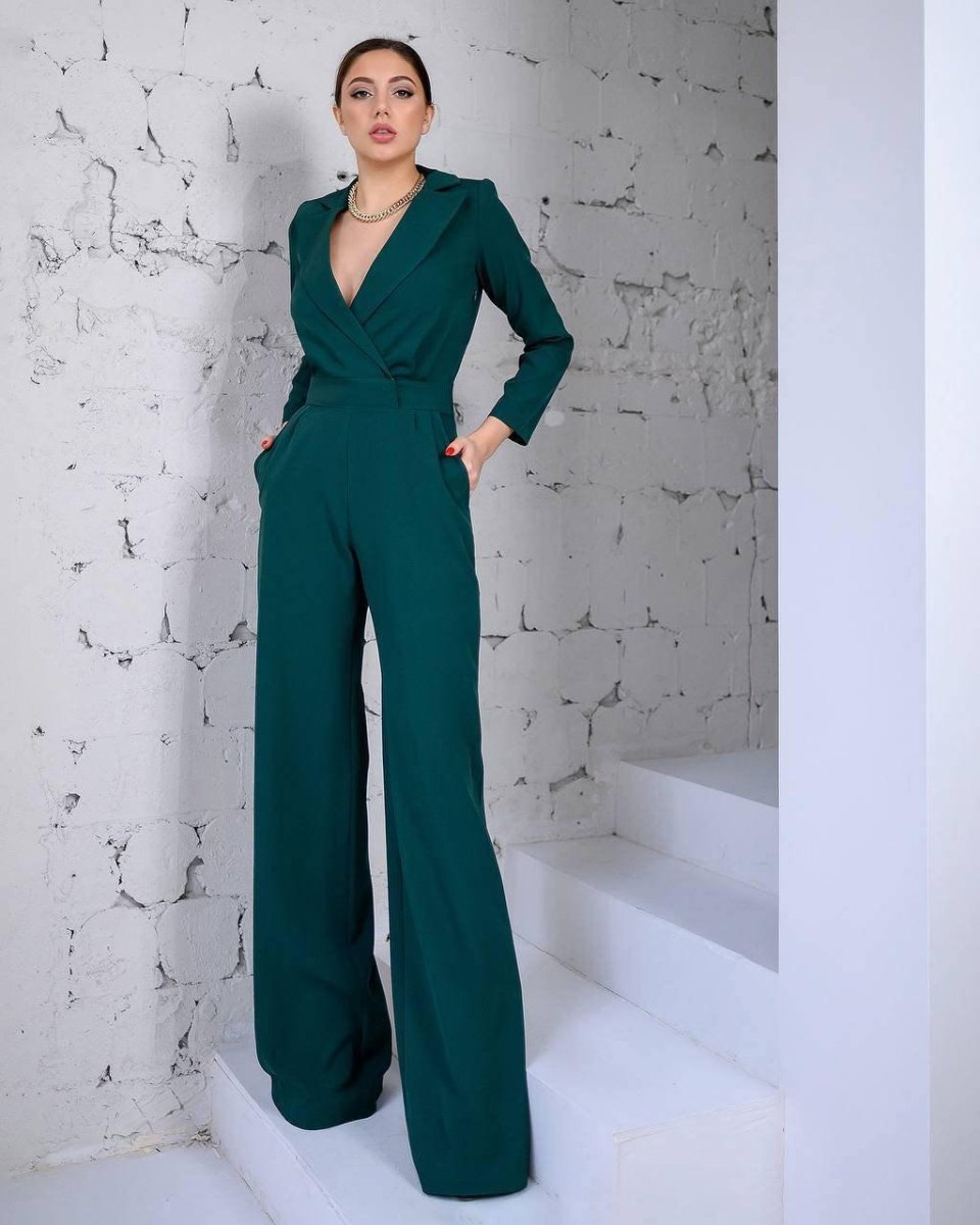Jewel tone formal jumpsuit