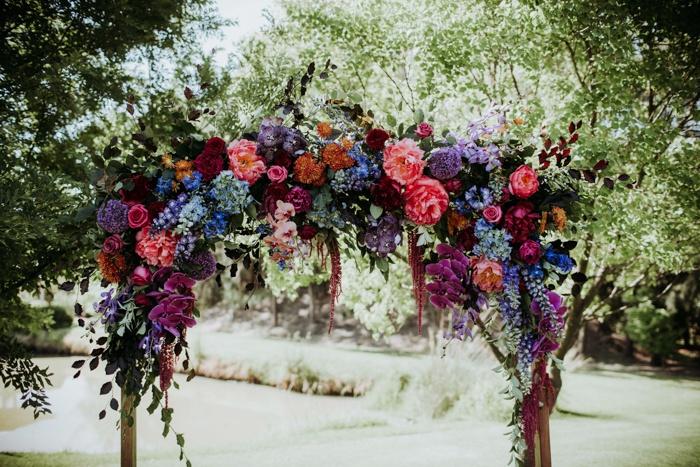 Jewel Toned Backyard Wedding Ideas for a Luxe Day