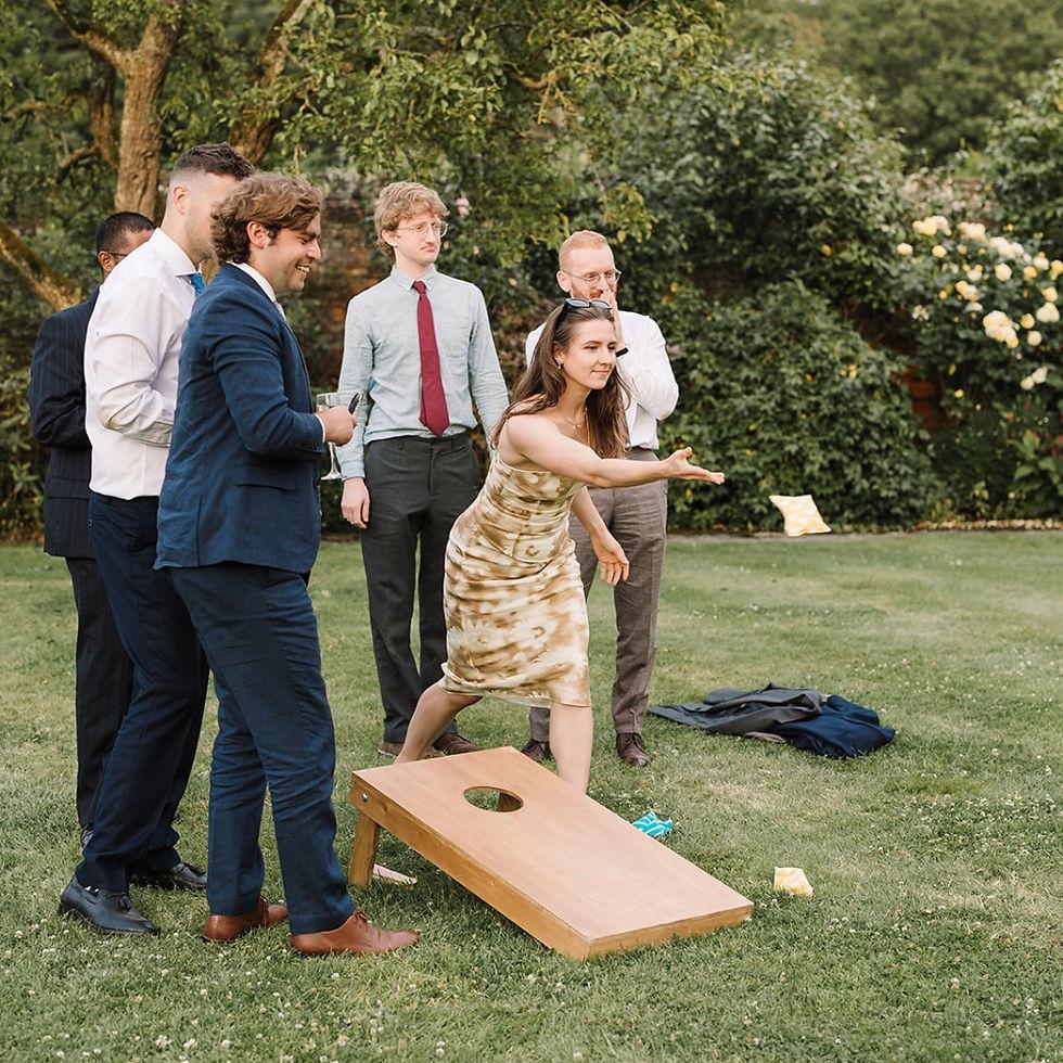 Backyard Wedding Reception Games Guests Will Love Today