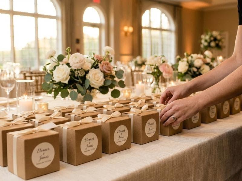 DIY personalized wedding favors