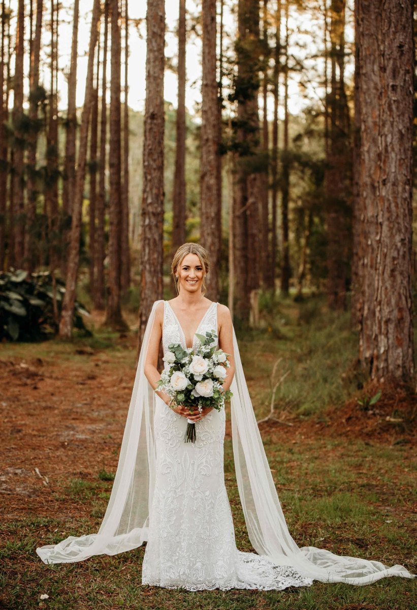 Bride portrait in a natural forest location
