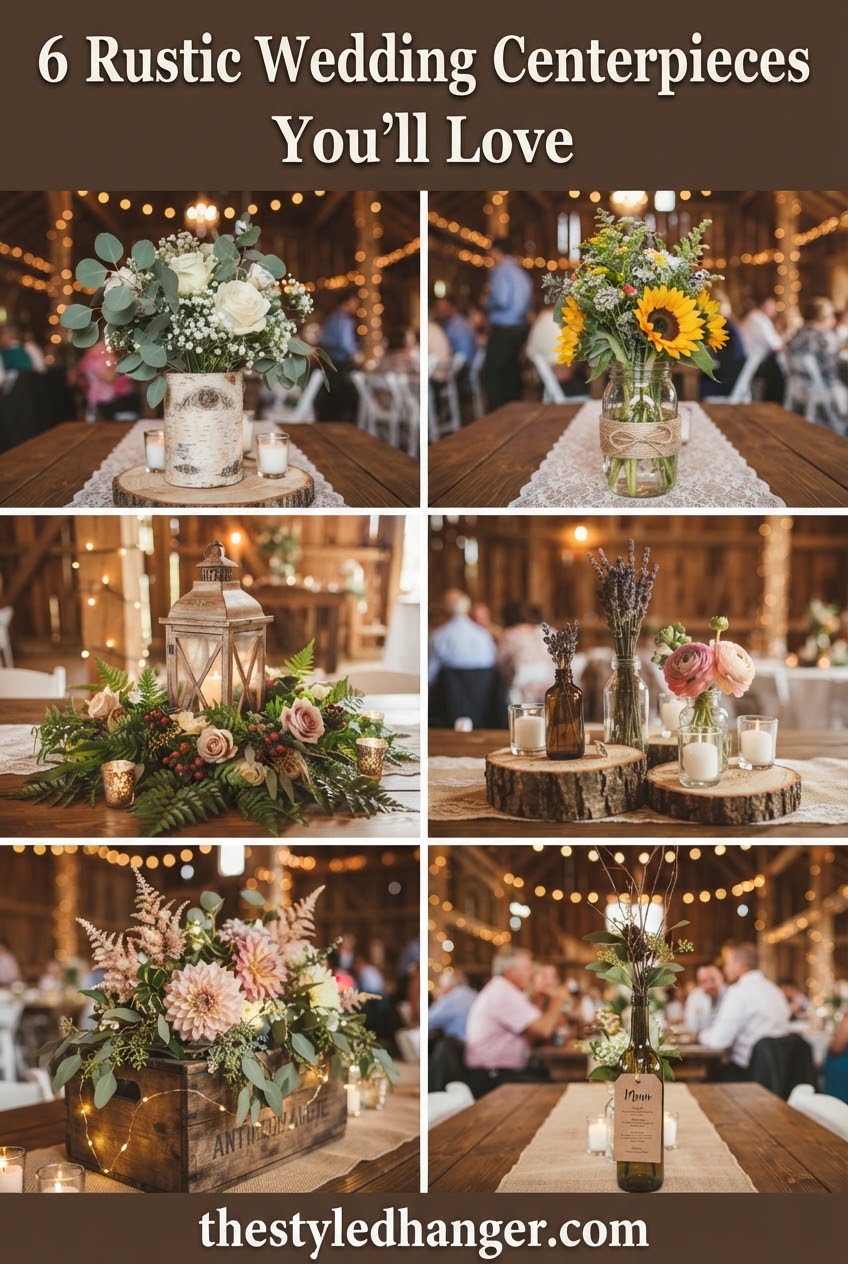 6 Rustic Wedding Centerpieces You'll Love