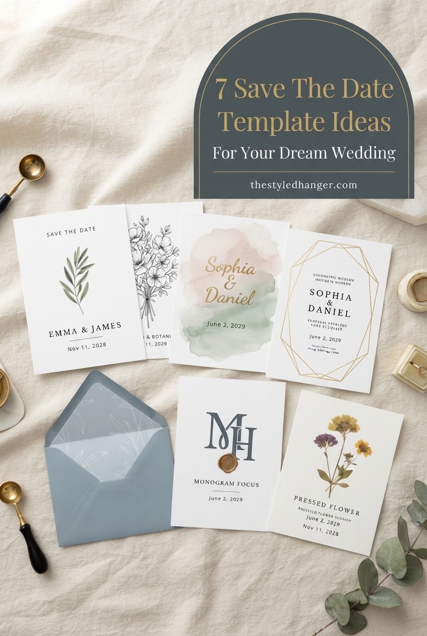 7 Save The Date Template Ideas For Your Dream Wedding