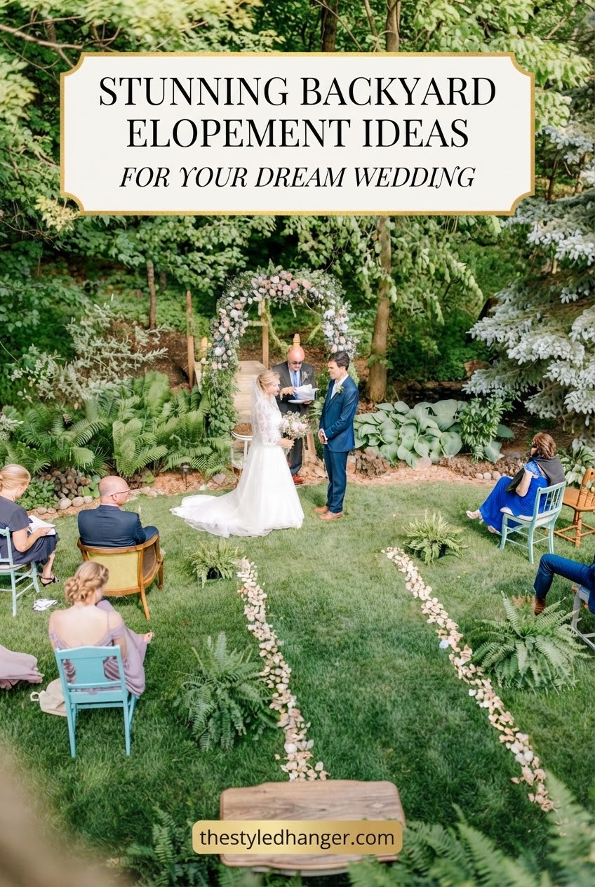 Stunning Backyard Elopement Ideas For Your Dream Wedding