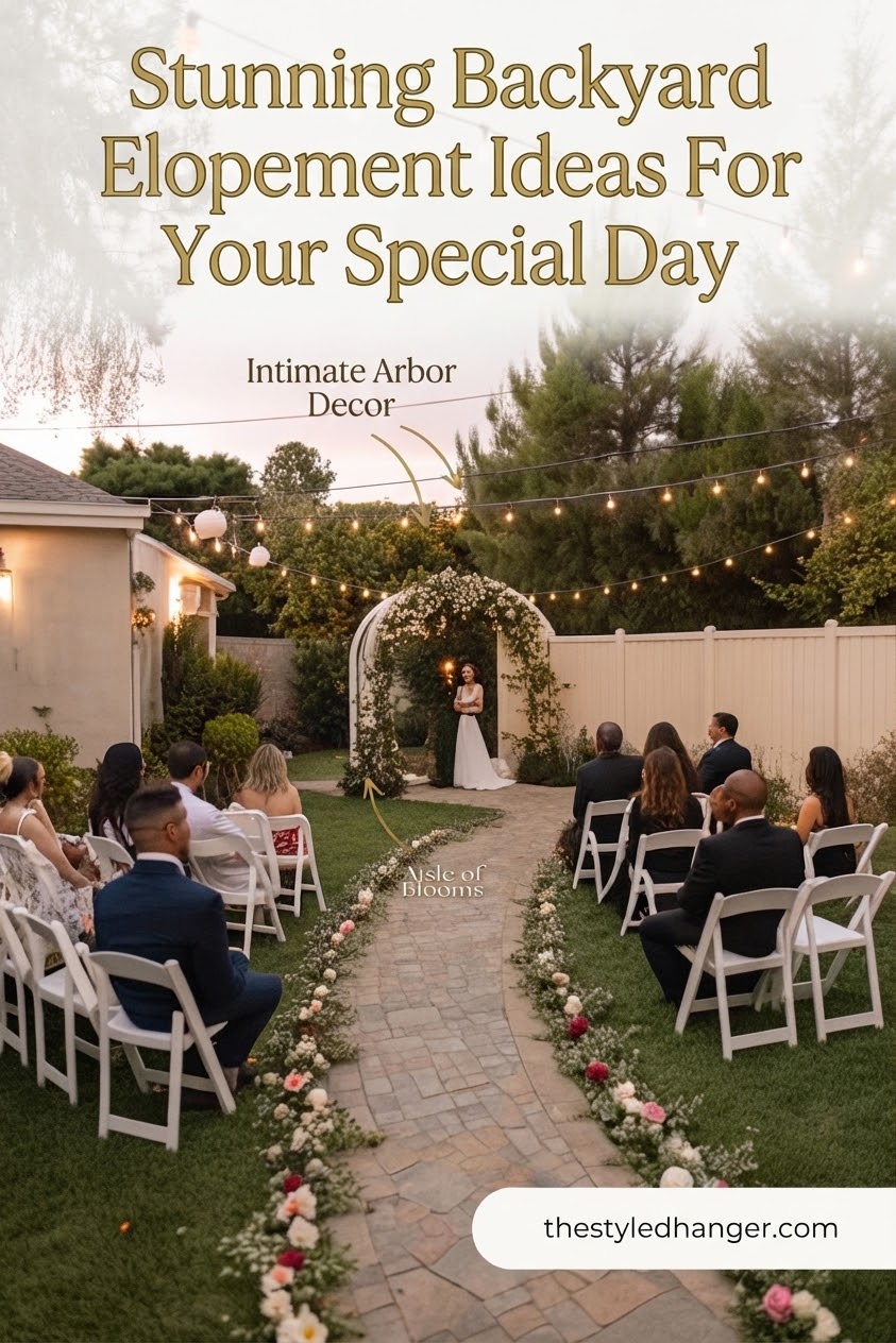 Stunning Backyard Elopement Ideas For Your Special Day