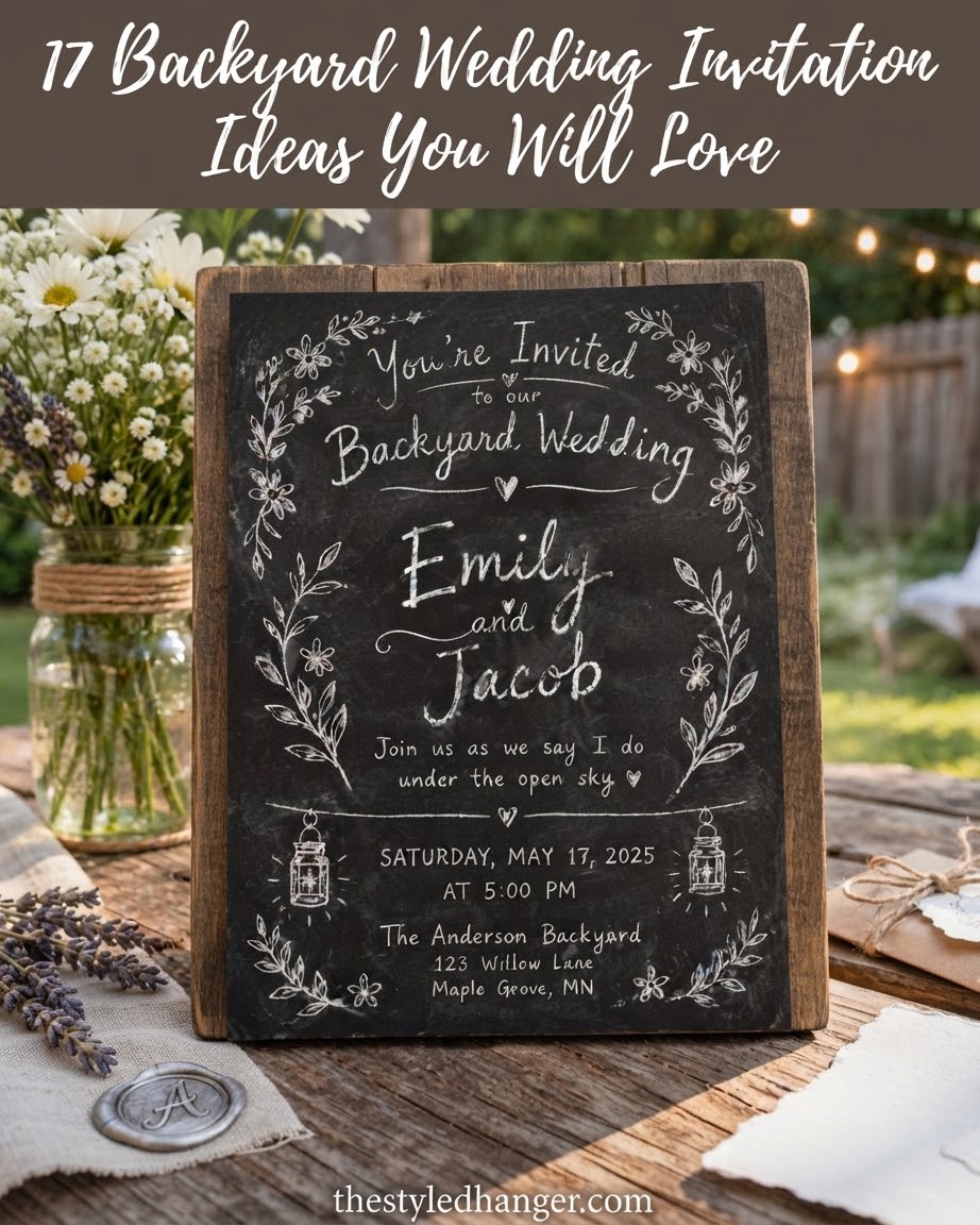 17 Backyard Wedding Invitation Ideas You Will Love