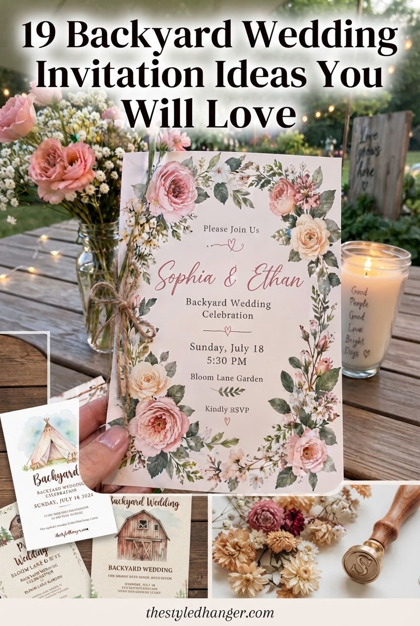 19 Backyard Wedding Invitation Ideas You Will Love