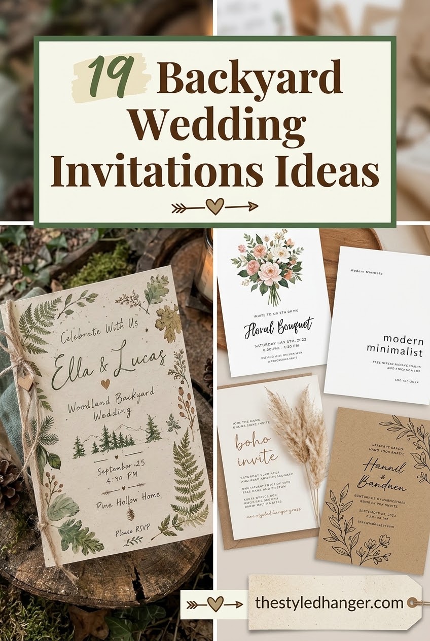 19 Backyard Wedding Invitations Ideas