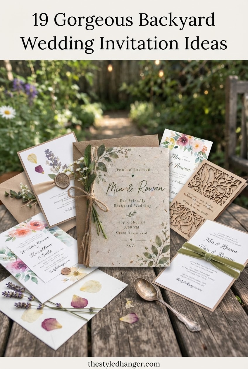 19 Gorgeous Backyard Wedding Invitation Ideas
