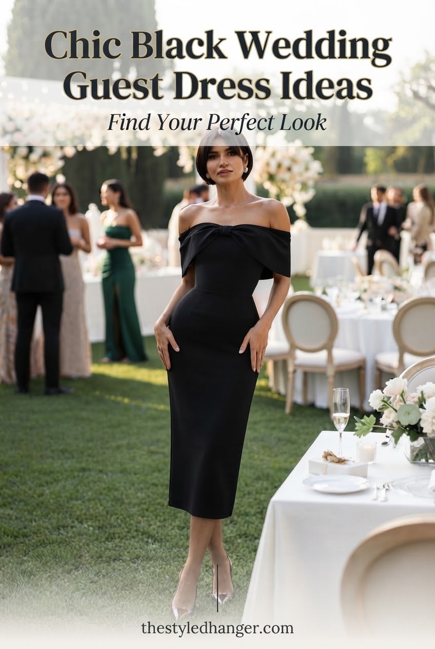 Chic Black Wedding Guest Dress Ideas