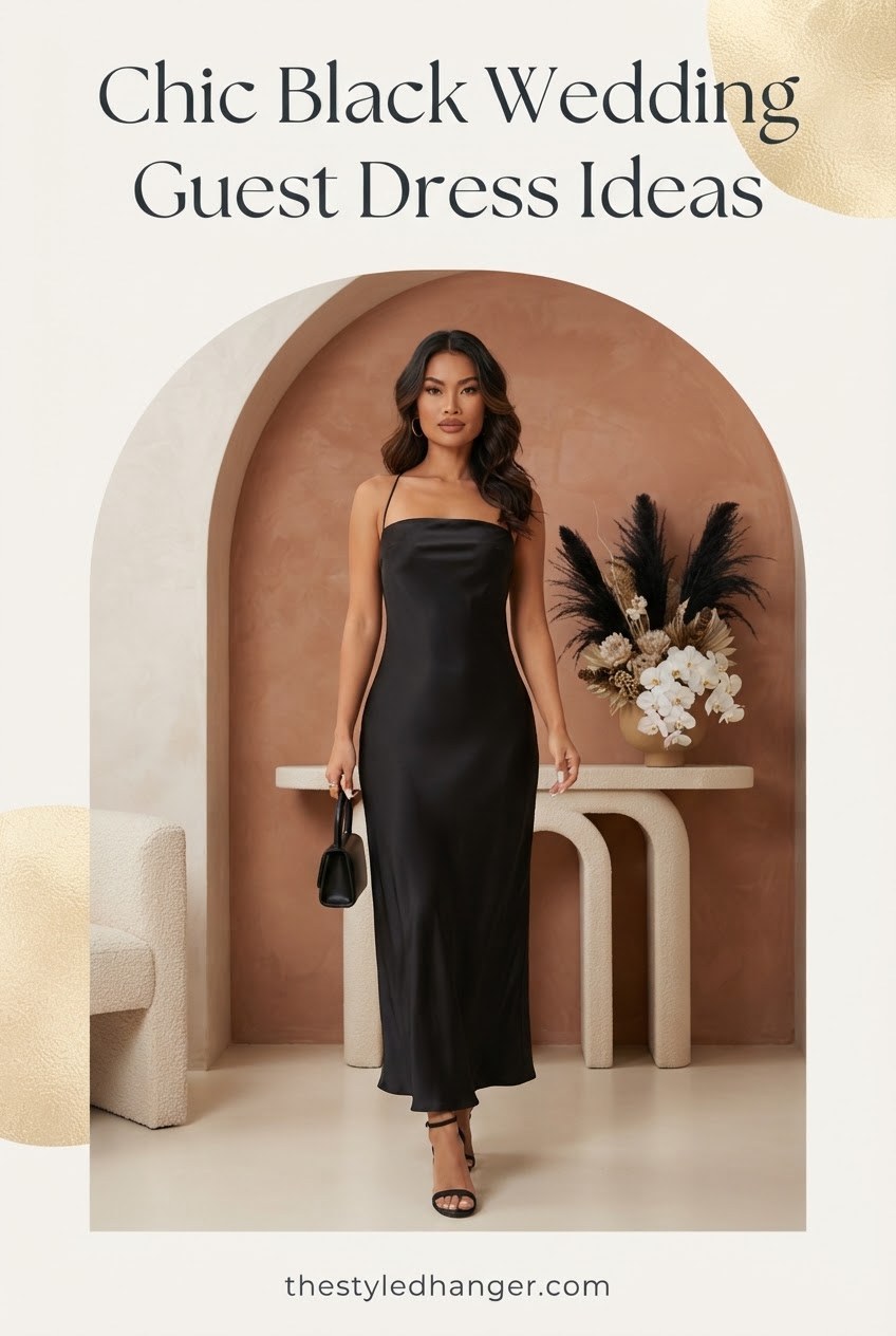 Chic Black Wedding Guest Dress Ideas