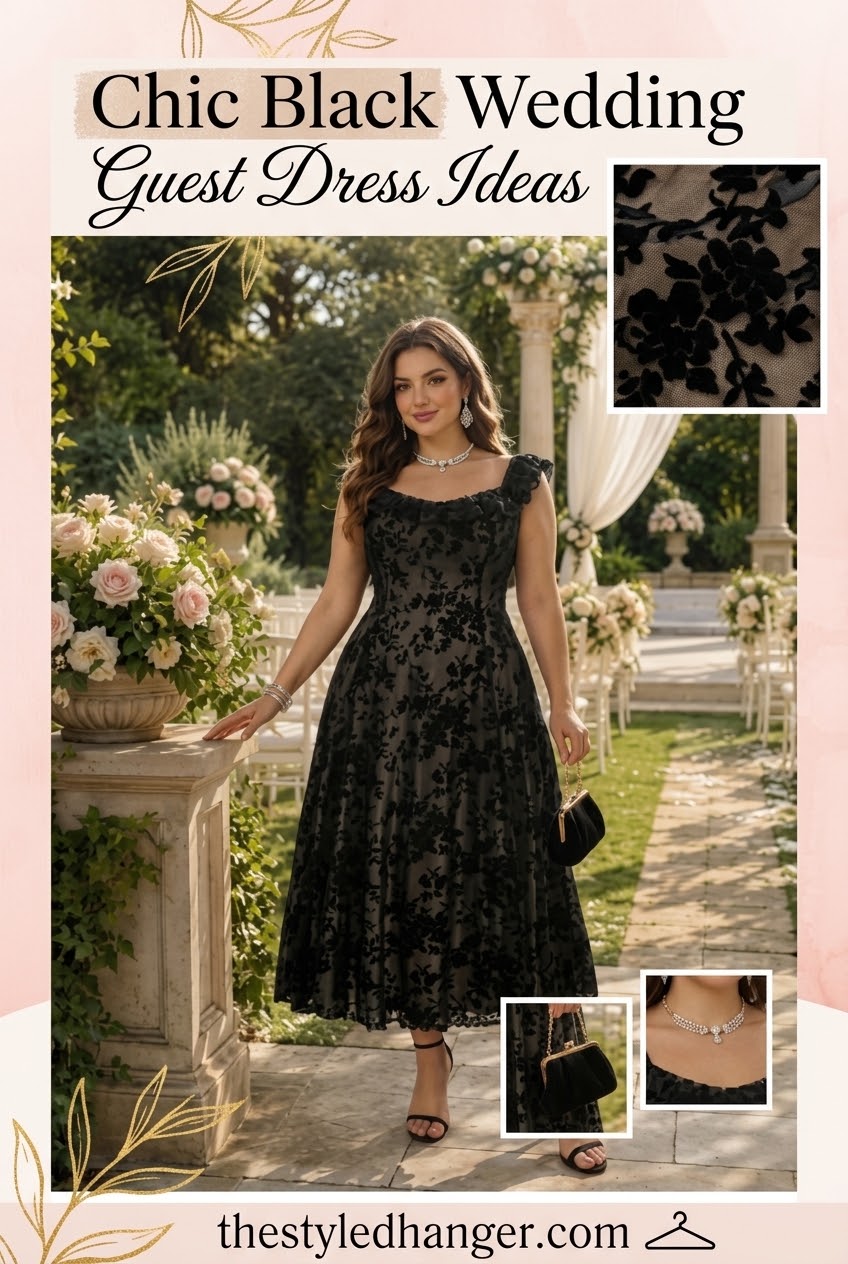 Chic Black Wedding Guest Dress Ideas