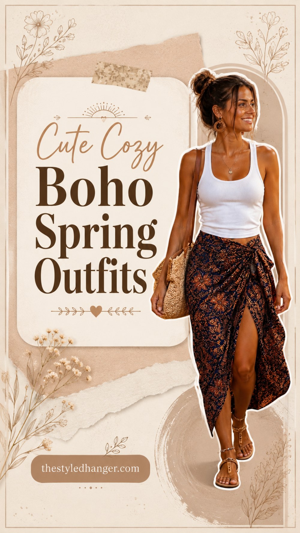 Cute Cozy Boho Spring Outfits