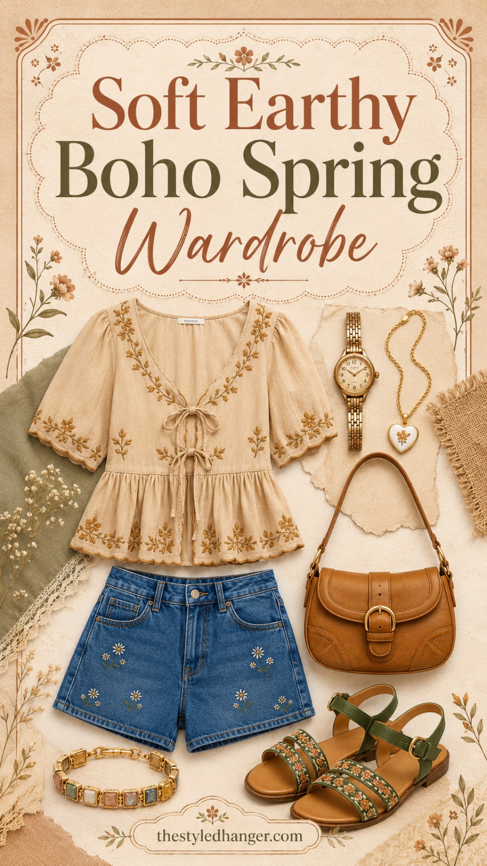 Soft Earthy Boho Spring Wardrobe