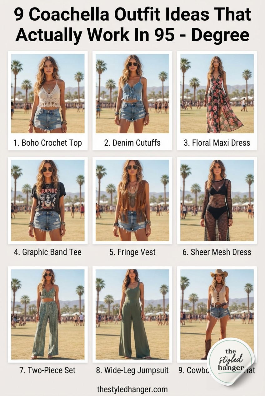 9 Coachella Outfit Ideas That Actually Work In 95 - Degree