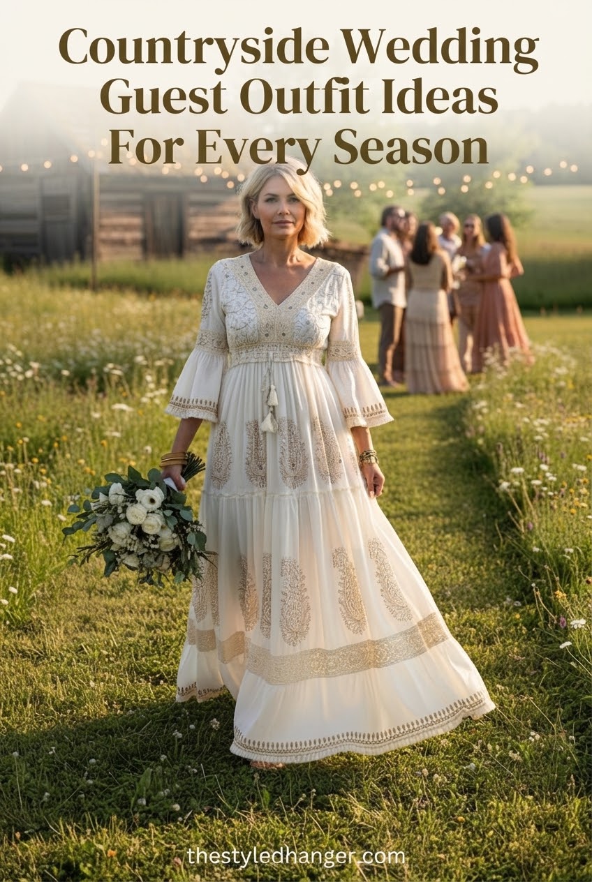 Countryside Wedding Guest Outfit Ideas For Every Season