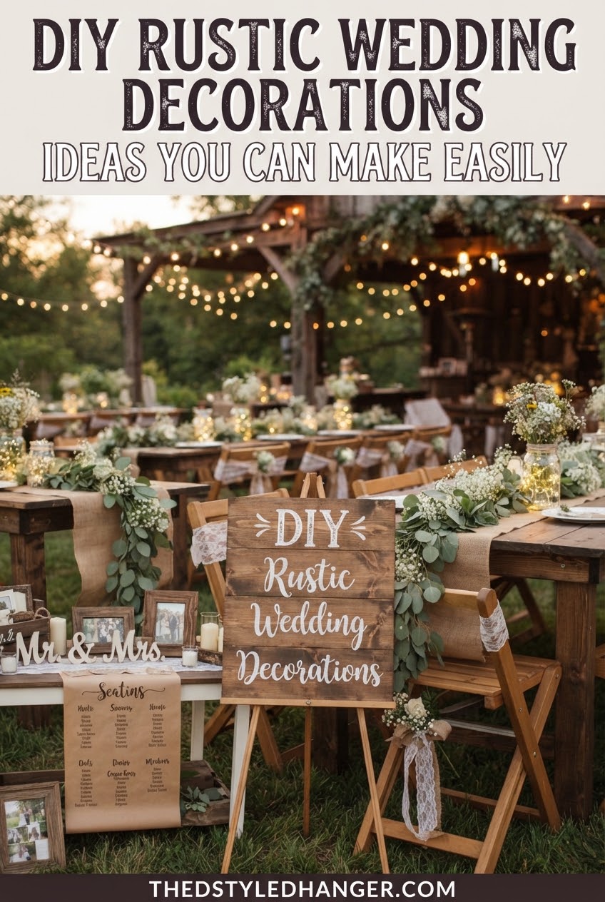 DIY Rustic Wedding Decorations Ideas You Can Make Easily