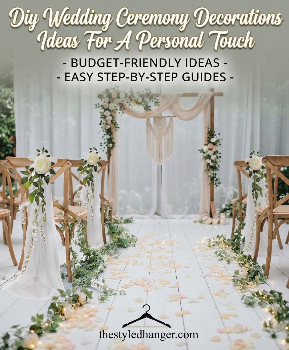 Diy Wedding Ceremony Decorations Ideas For A Personal Touch