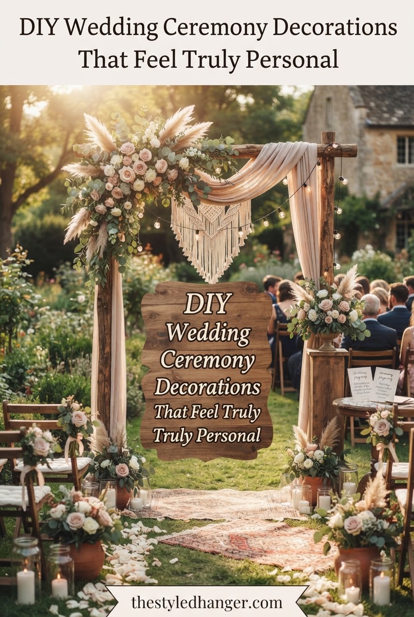 DIY Wedding Ceremony Decorations That Feel Truly Personal