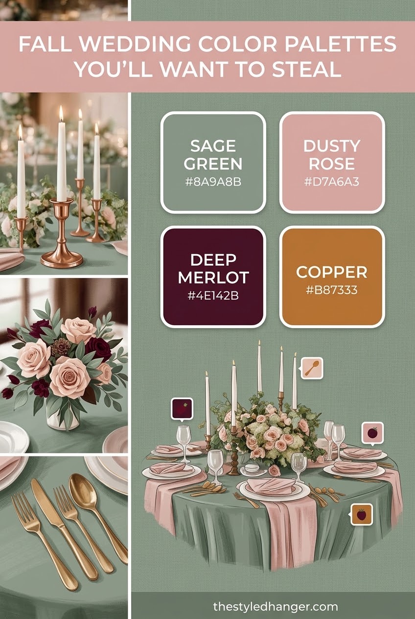Fall Wedding Color Palettes You'll Want to Steal