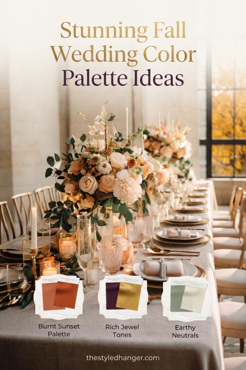 Stunning Fall Wedding Color Palette Ideas