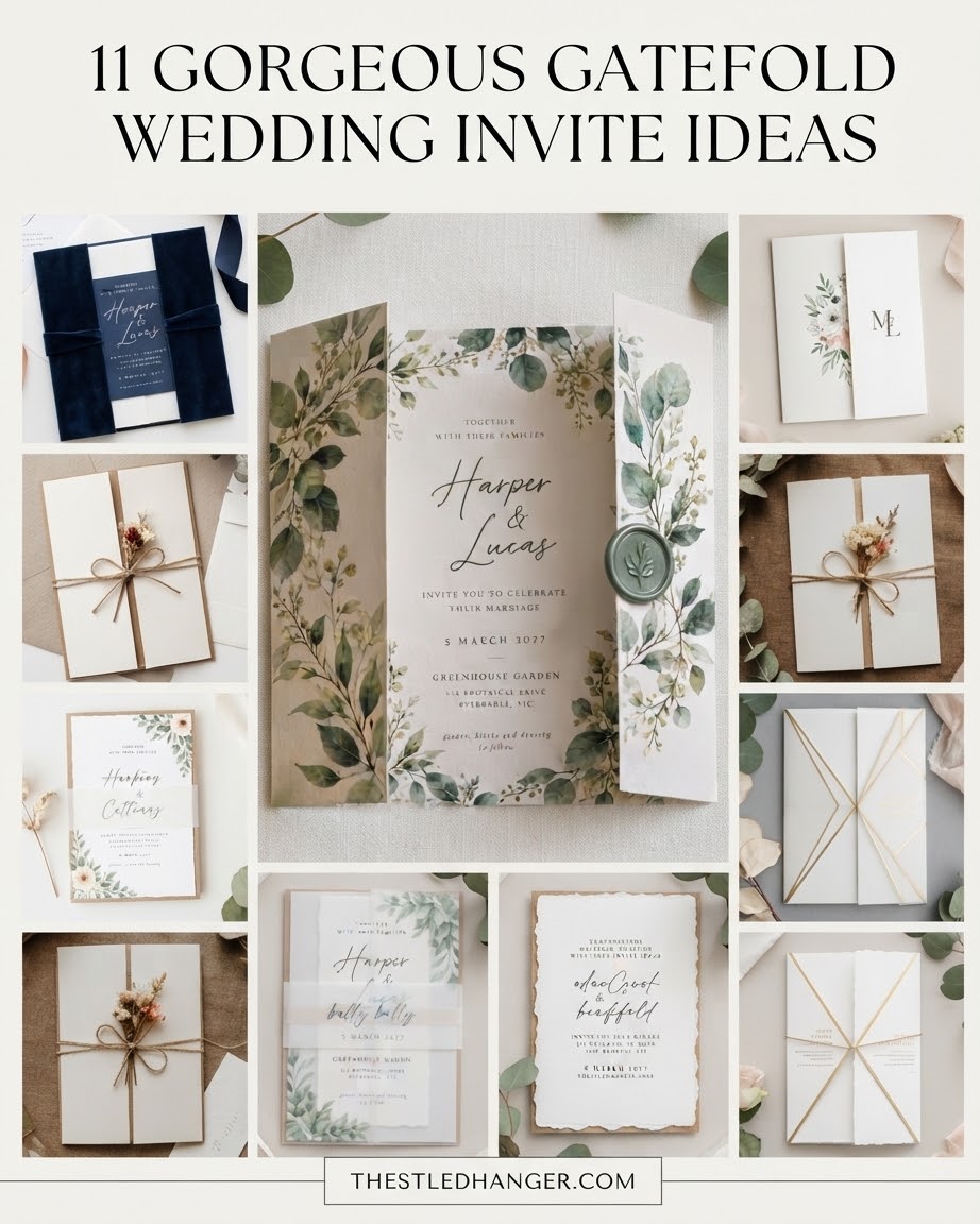 11 Gorgeous Gatefold Wedding Invite Ideas