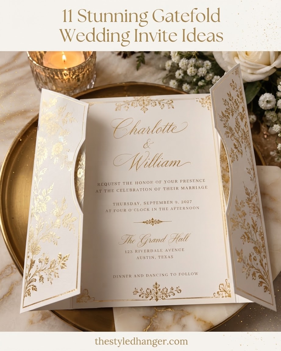 11 Stunning Gatefold Wedding Invite Ideas