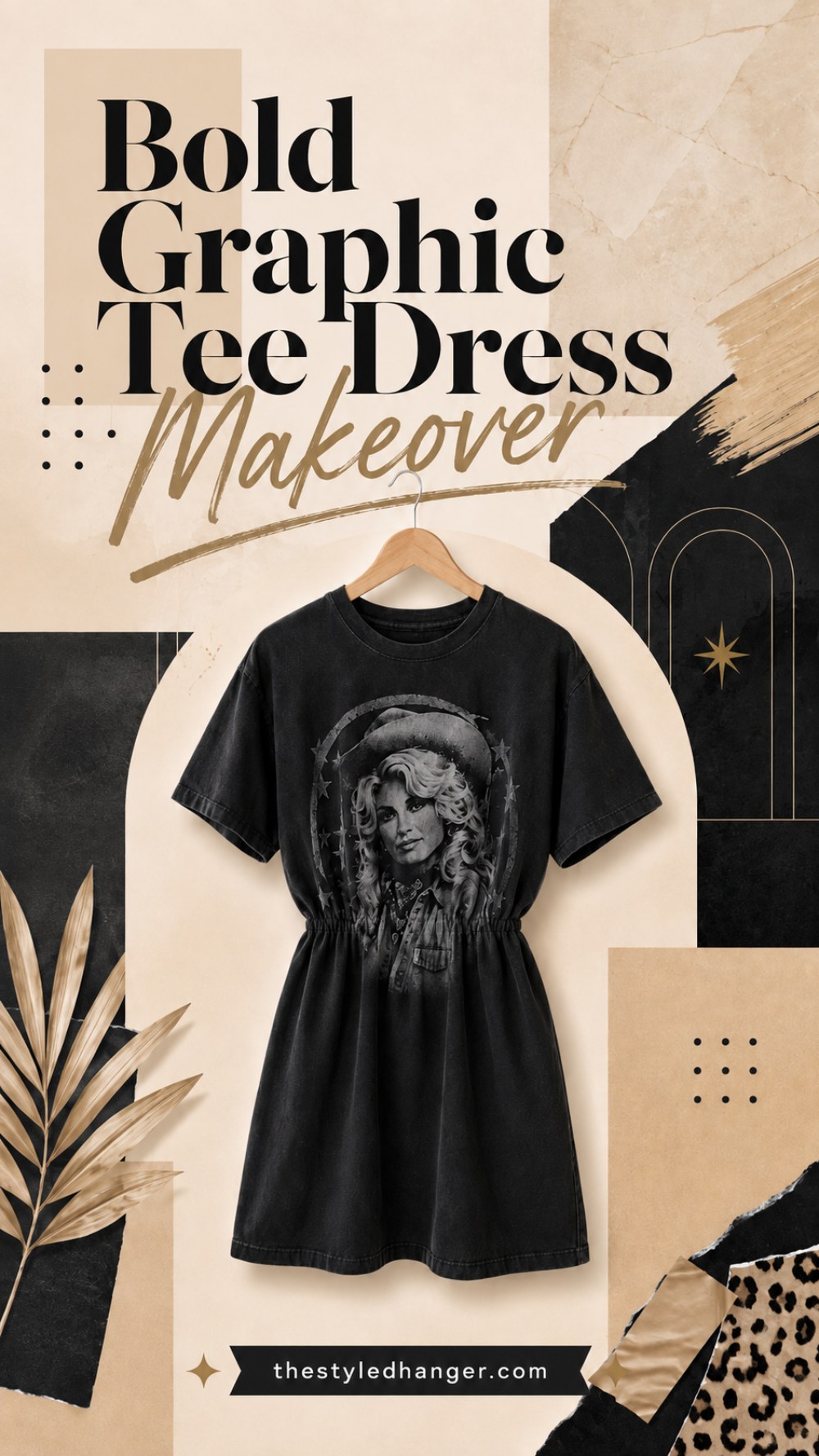Bold Graphic Tee Dress Makeover