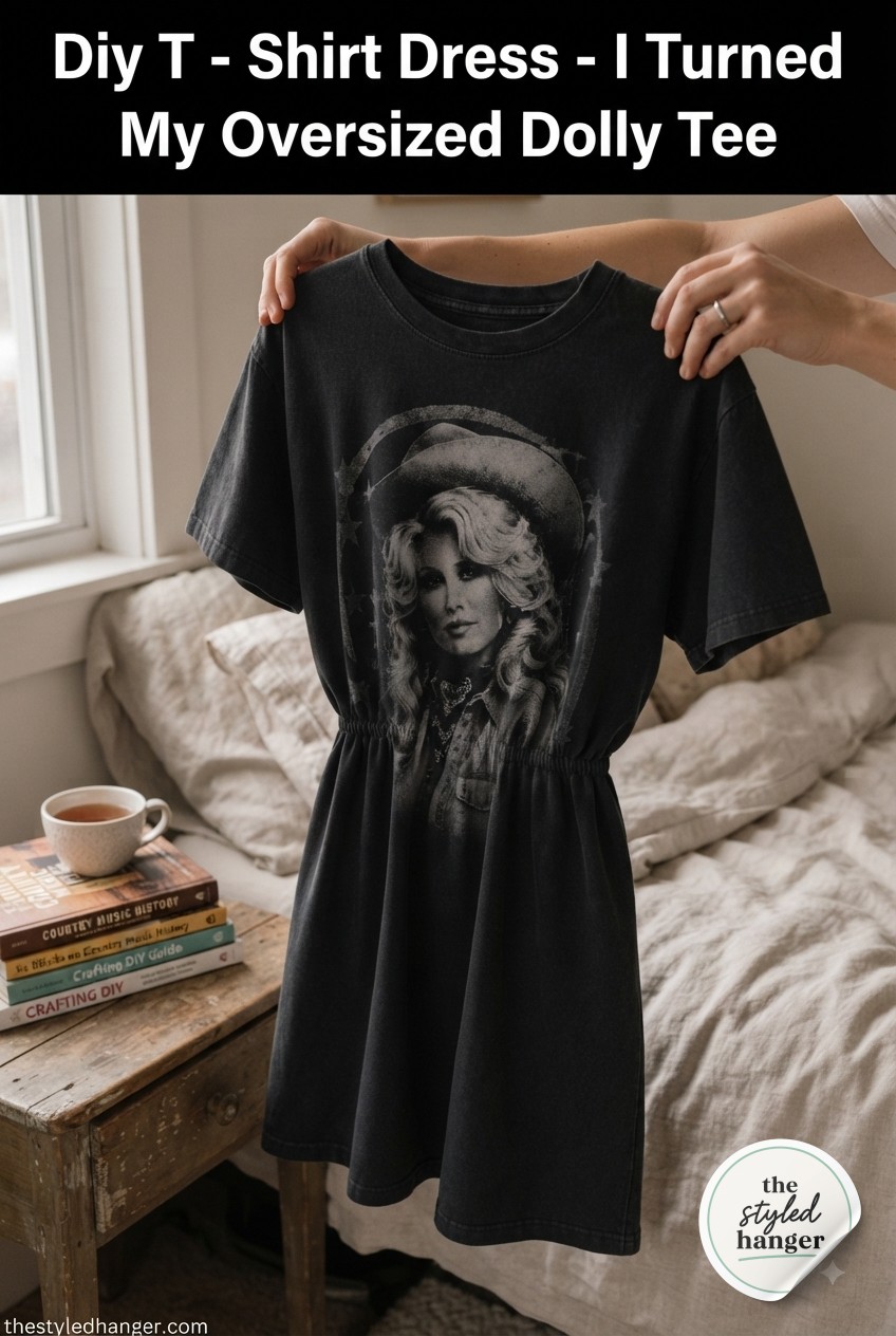 Diy T - Shirt Dress - I Turned My Oversized Dolly Tee Into
