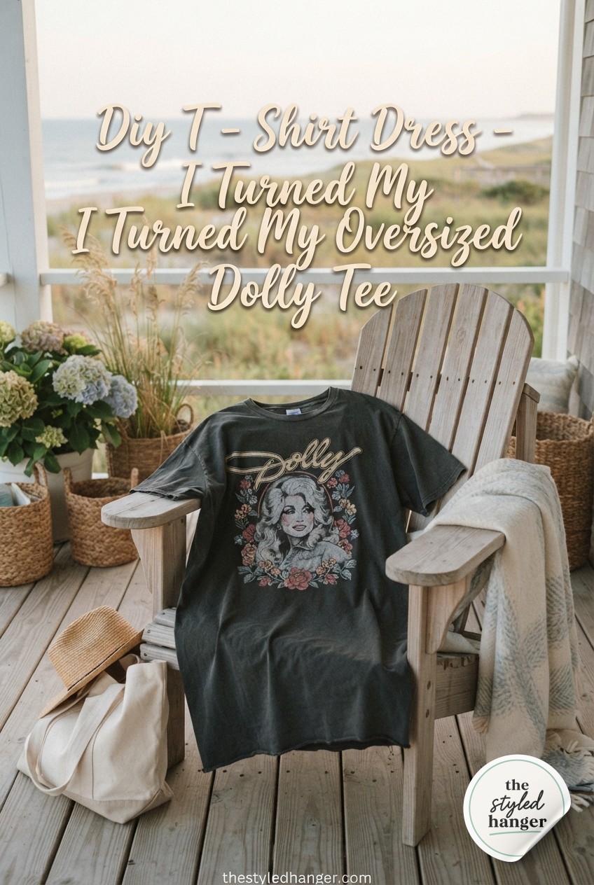 Diy T - Shirt Dress - I Turned My Oversized Dolly Tee Into