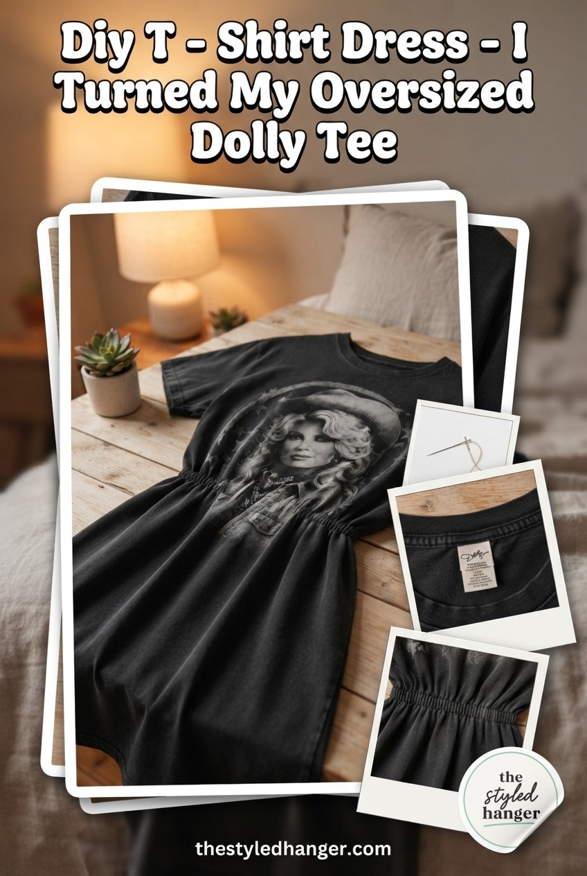 Diy T - Shirt Dress - I Turned My Oversized Dolly Tee Into