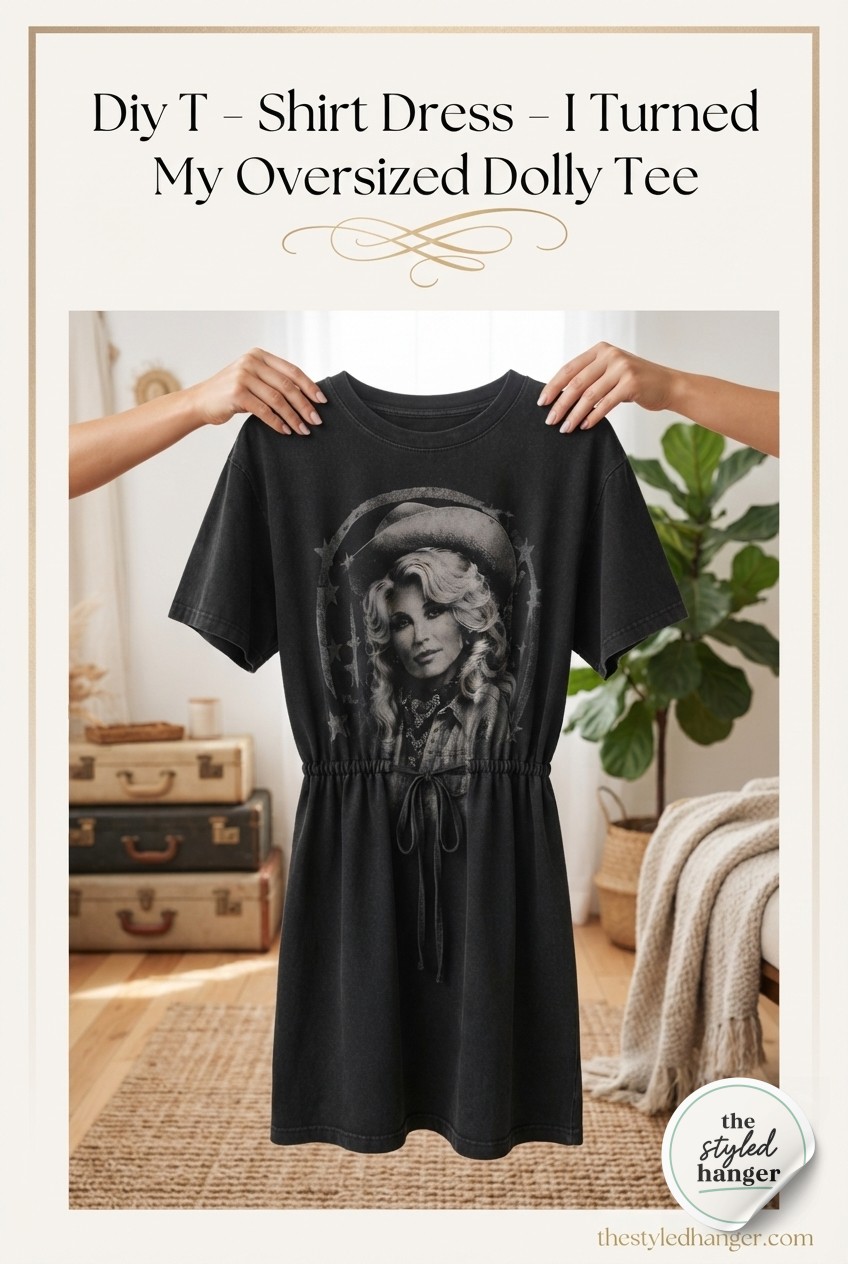 Diy T - Shirt Dress - I Turned My Oversized Dolly Tee Into