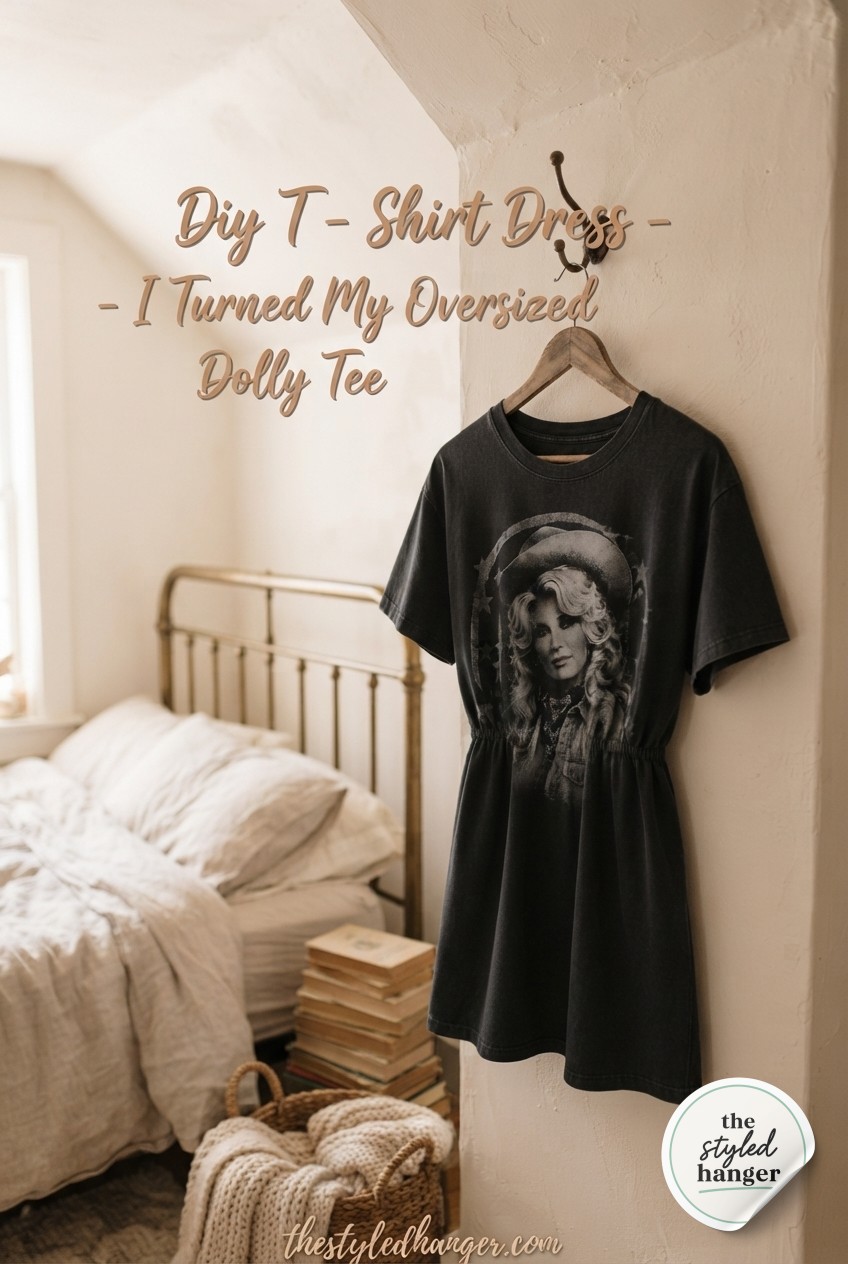 Diy T - Shirt Dress - I Turned My Oversized Dolly Tee Into