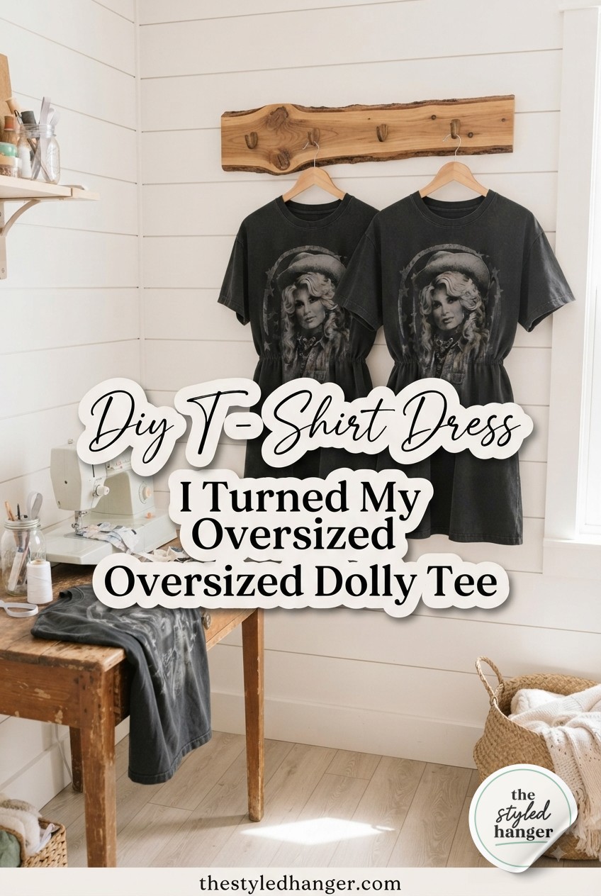 Diy T - Shirt Dress - I Turned My Oversized Dolly Tee Into