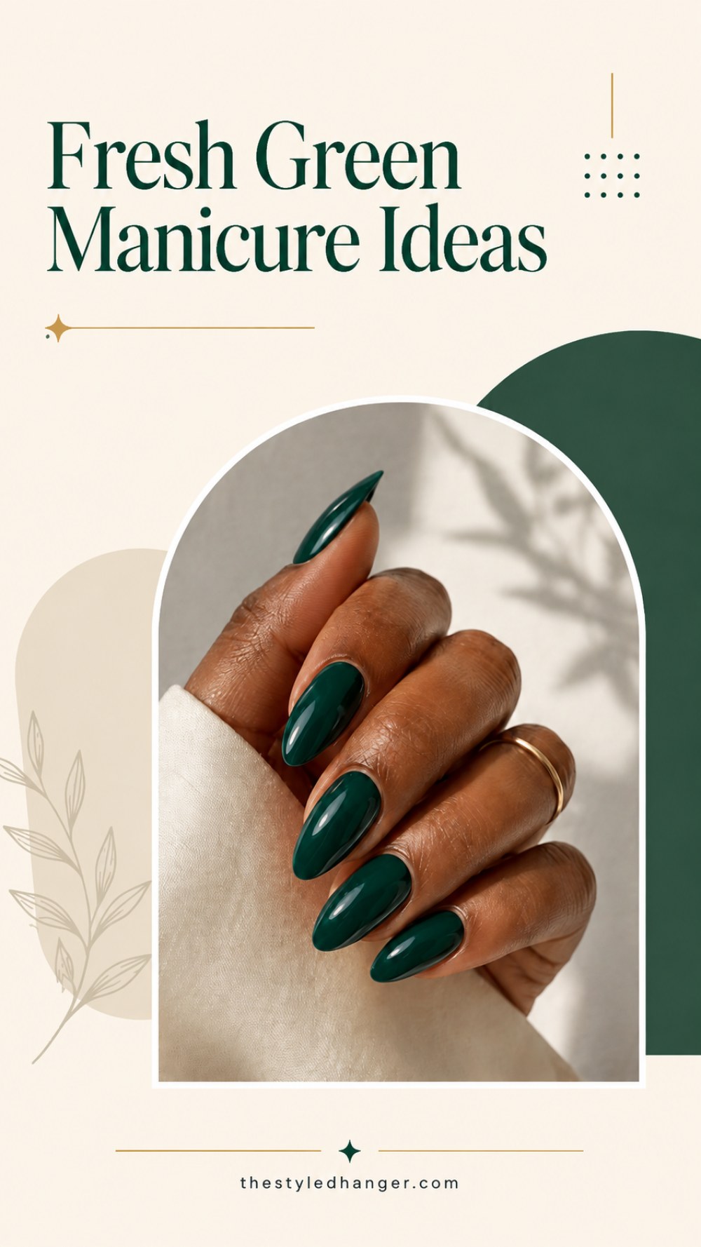 Fresh Green Manicure Ideas