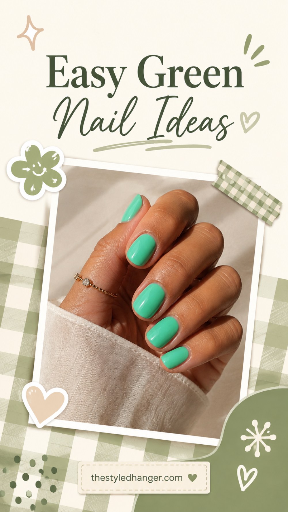 Easy Green Nail Ideas