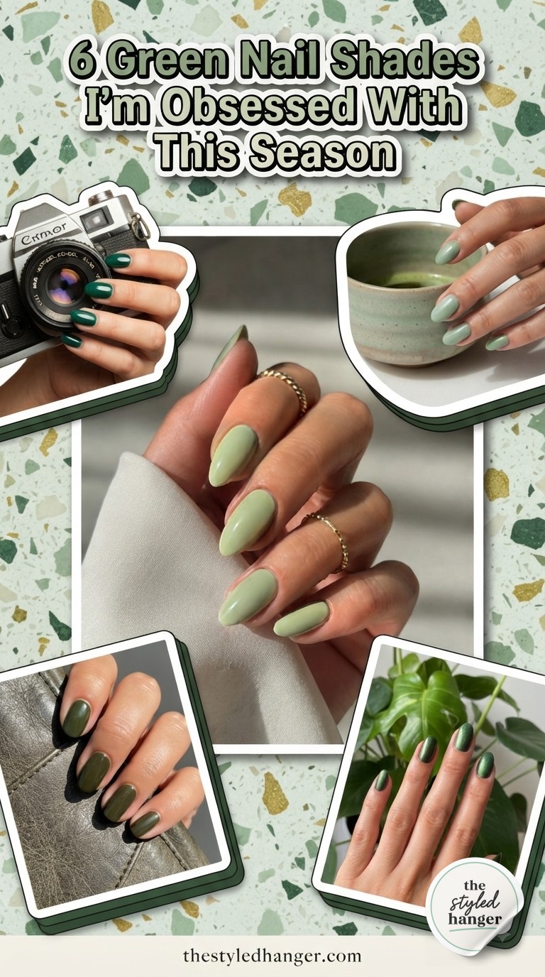 6 Green Nail Shades I'm Obsessed With This Season
