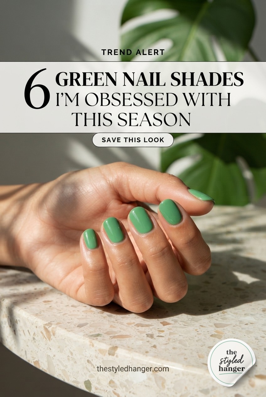 6 Green Nail Shades I'm Obsessed With This Season