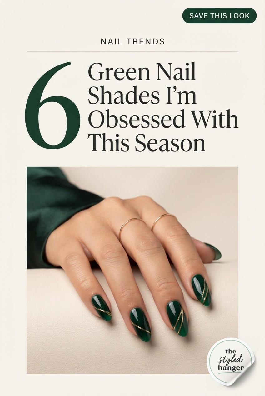 6 Green Nail Shades I'm Obsessed With This Season